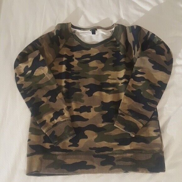 J. CREW Camo Vintage Surplus Sweatshirt - Size S - Picture 2 of 6